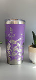 Florist, wild flowers, floral gift Laser Engraved 20oz Double Wall Insulated Tumbler Travel mug,Seamless Tumbler ,Gift