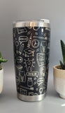 Dentist, dental nurse graduate gift medical gift Laser Engraved 20oz Double Wall Insulated Tumbler Travel mug,Seamless Tumbler ,Gift