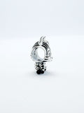 African Zebra Baby Animal Bead Charm Made From Sterling Silver 925 And Enamel - Compatible With European Charm Bracelets