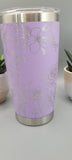 Carnations Lily Of The Valley and Violets gift Laser Engraved 20oz Double Wall Insulated Tumbler Travel mug, Gift for mum,daughter, sister