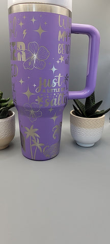 Hot Girls summer Vaccation 40oz Double Wall Insulated Tumbler with Handles Gift for mom, Granny, sister, Teacher gift