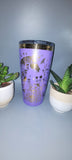 Horse and flowers Laser Engraved 20oz Double Wall Insulated Tumbler Travel mug,Seamless Tumbler ,Gift for daughter, niece, Friend