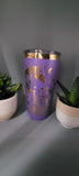 Horse and flowers Laser Engraved 20oz Double Wall Insulated Tumbler Travel mug,Seamless Tumbler ,Gift for daughter, niece, Friend