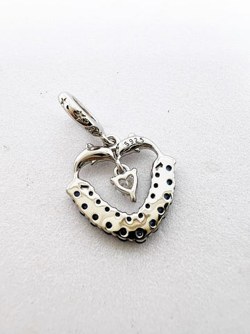 Dolphin Charm Sterling Silver Charm, Charm for Bracelet Necklace Charm, 925 Charm Dolphin Lover
