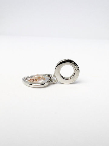 Love You Sister Charm Fits Bracelets, 925 Sterling Silver, Sister Sister Jewelry, Sister Sister Gift, Sister Birthday Gift Keepsake