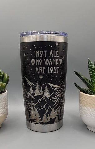 Adventure,  Explorer Design Laser Engraved 20oz Double Wall Insulated Tumbler Travel mug,Seamless Tumbler ,Gift for daughter, niece, Friend