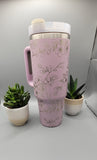 Cherry blossoms gift 40oz Double Wall Insulated Tumbler with Handles Gift for mom, Granny, sister, Niece, Teacher gift,