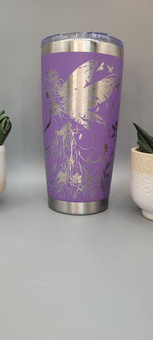 Fairy 20oz Double Wall Insulated Tumbler Travel mug Custom Seamless Tumbler,