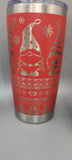 Gongs gnomes, Christmas, Ugly jumper design 20oz Double Wall Insulated Tumbler Travel mug Custom Seamless Tumbler,