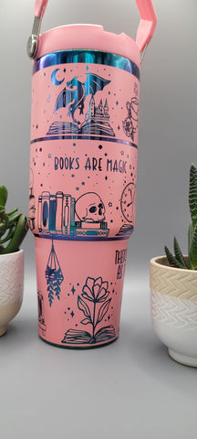 Book lover, stories Laser Engraved 30oz Double Wall Insulated Tumbler Custom Seamless Tumbler