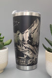 Gone Fishing, Fisher Laser Engraved 20oz Double Wall Insulated Tumbler Travel mug,Seamless Tumbler ,Gift for mum