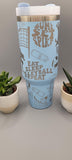 Volleyball, sport, 40oz Double Wall Insulated Tumbler with Handles Gift for mom, Granny, sister, Niece