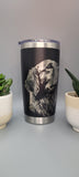 Golden Retriever Laser Engraved 20oz Double Wall Insulated Tumbler Travel mug, Seamless Tumbler ,Gift for mum