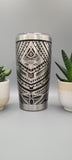 Tribal pattern, New Zealand Laser Engraved Custom Seamless  20oz Double Wall Insulated Tumbler Travel mug