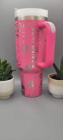 90's nostalgia, 1990 40oz Double Wall Insulated Tumbler with Handles Gift for mom, Granny, sister, Niece