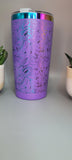 Flower garden,flowers purple and rainbow Laser Engraved 20oz Double Wall Insulated Tumbler Travel mug,Seamless Tumbler ,Gift