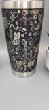 Yorkie 20oz Double Wall Insulated Tumbler Travel mug Custom Seamless Tumbler,