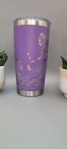 Fairy 20oz Double Wall Insulated Tumbler Travel mug Custom Seamless Tumbler,