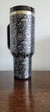 Halloween, ghosts, spiders, Boo 40oz Double Wall Insulated Tumbler with Handles Gift