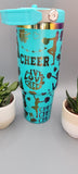 Cheer, cheerleaders, dance Laser Engraved 30oz Double Wall Insulated Tumbler Custom Seamless Tumbler