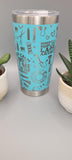 Hairdresser, Hair dressing Laser Engraved 20oz Double Wall Insulated Tumbler Travel mug, Seamless Tumbler ,Gift for mum