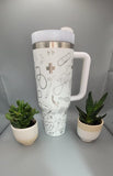 Nurse, Graduate gift, Doctor gift, Medical 40oz Double Wall Insulated Tumbler with Handles Gift for mom, Granny, sister, Niece