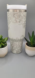 succulents, cactus, cacti Floral  40oz Double Wall Insulated Tumbler with Handles Gift for mom, Granny, sister, Niece