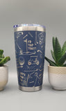 Golf, golfing, golfer Laser Engraved 20oz Double Wall Insulated Tumbler Travel mug,Seamless Tumbler ,Gift for daughter, niece, Friend