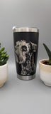 Schnauzer Laser Engraved 20oz Double Wall Insulated Tumbler Travel mug, Seamless Tumbler ,Gift for mum