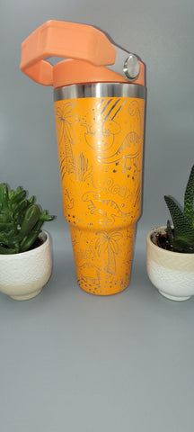 Dinosaur, jungle Laser Engraved 30oz Double Wall Insulated Tumbler kids tumblers, gifts for boys