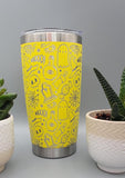 Halloween, ghosts Laser Engraved Custom Seamless  20oz Double Wall Insulated Tumbler Travel mug