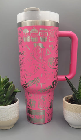 90's nostalgia, 1990 40oz Double Wall Insulated Tumbler with Handles Gift for mom, Granny, sister, Niece