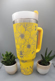 Bumble bees, honey Bee 40oz Double Wall Insulated Tumbler with Handles Gift for mom, Granny, sister, Niece