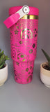 Error mug - ladybug, Rainbows,pink and rainbow Laser Engraved 30oz Double Wall Insulated Tumbler Custom Seamless Tumbler