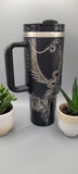 Iguana, lizzards and snakes 40oz Double Wall Insulated Tumbler with Handles Gift