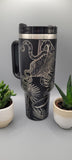 Iguana, lizzards and snakes 40oz Double Wall Insulated Tumbler with Handles Gift