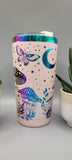 Moonlight Moths and Mushrooms Travel mug, Laser Engraved 20oz Double Wall Insulated Tumbler Travel mug, Seamless Tumbler