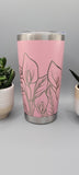 Calla lillies, Lilly, flowers Laser Engraved 20oz Double Wall Insulated Tumbler Travel mug, Tumbler