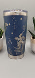 Turtles and octopus, under the sea, ocean theme Laser Engraved 20oz Double Wall Insulated Tumbler Travel mug, Tumbler