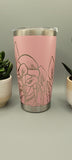 Calla lillies, Lilly, flowers Laser Engraved 20oz Double Wall Insulated Tumbler Travel mug, Tumbler