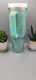 Aztec Pattern, Retro 40oz Double Wall Insulated Tumbler with Handles Gift gymnast