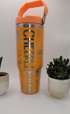 Cheer, Cheerleading, Sport tumbler, Laser Engraved 30oz Double Wall Insulated Tumbler