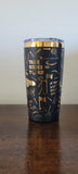 Golf, golfer gift black and gold Laser Engraved 20oz Double Wall Insulated Tumbler Travel mug,Tumbler