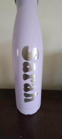 Personalised name water bottle full Laser Engraved 500ml Insulated Water Bottle Custom Gift for sister, daughter, mom, Granny, brother