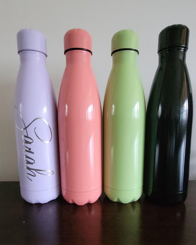 Personalised name water bottle full Laser Engraved 500ml Insulated Water Bottle Custom Gift for sister, daughter, mom, Granny, brother