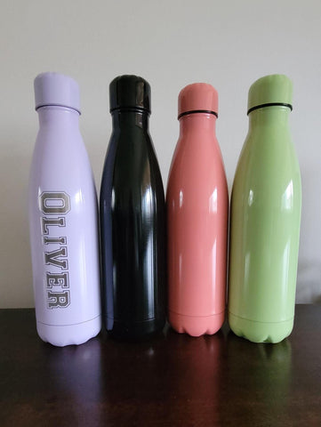 Personalised name water bottle full Laser Engraved 500ml Insulated Water Bottle Custom Gift for sister, daughter, mom, Granny, brother